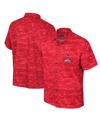 Colosseum Scarlet Ohio State Buckeyes Ozark Button-up Shirt In Scarlet