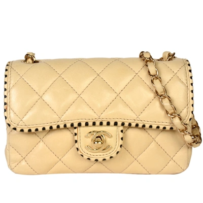 Pre-owned Chanel Beige Leather Shoulder Bag ()