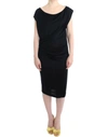 COSTUME NATIONAL COSTUME NATIONAL ELEGANT BLACK KNEE-LENGTH VISCOSE WOMEN'S DRESS