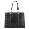 DIOR DIOR -- BLACK LEATHER TOTE BAG (PRE-OWNED)