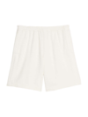 Helmut Lang Men's Cotton Relaxed-fit Sweatshorts In Ivory