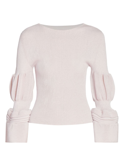 Issey Miyake Women's Assemblage Branch Blouse In Light Pink