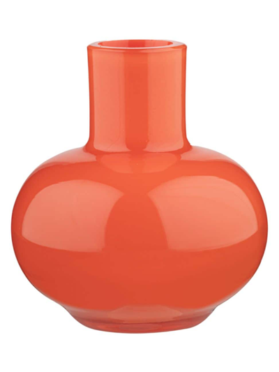 Marimekko Mini Glass Vase In Orange