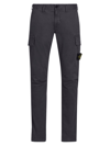 Stone Island Men's Cotton Skinny Cargo Trousers In Navy Blue