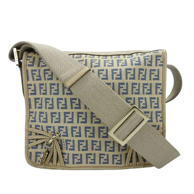 Fendi Zucca Beige Canvas Shopper Bag ()