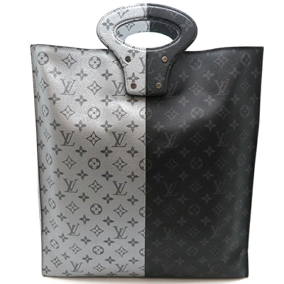 Pre-owned Louis Vuitton Porte Documents Black Canvas Tote Bag ()