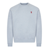 Ami Alexandre Mattiussi Ami De Caur Crewneck Sweatshirt In Grey