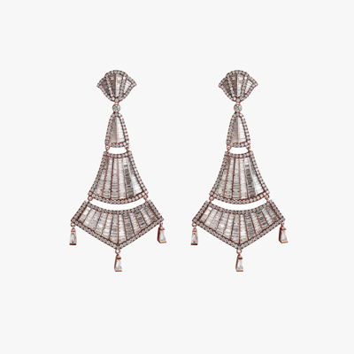 Annoushka Flamenco 18ct Rose Gold 6.94ct Diamond Earrings