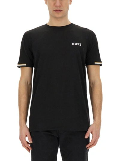 Hugo Boss Boss T-shirt With Logo In Black