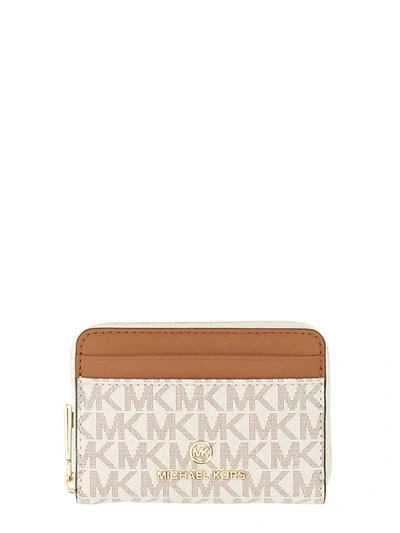 Michael Michael Kors Portafoglio Jet Set Charm In Ivory