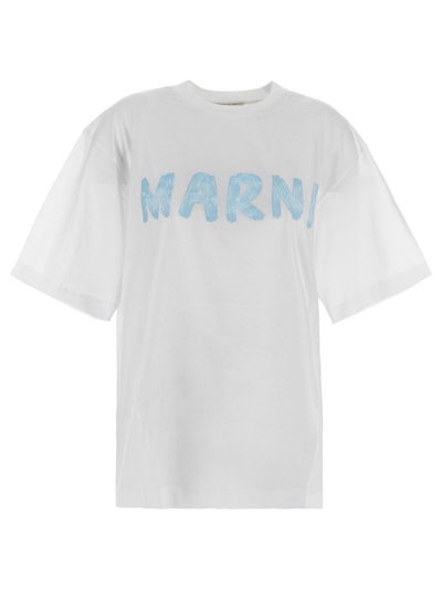 Marni T恤  女士 颜色 白色 In Blue