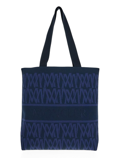 Moncler Logo Bag In Blue