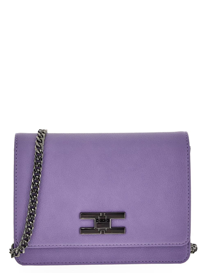 Elisabetta Franchi Cross Body Bag In Purple