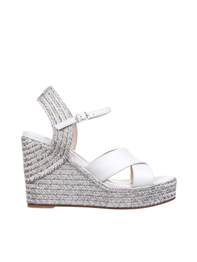 Jimmy Choo Dellena 100 Sandals In White