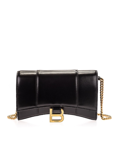 Balenciaga Bolsa Bandolera - Hourglass Mini In Black