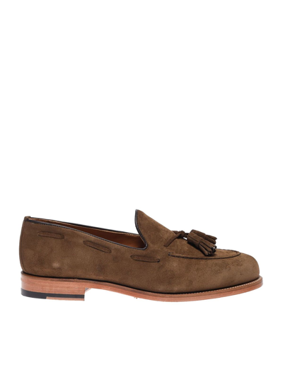 Berwick 1707 Tassel Loafers In Walnut Colour In Brown