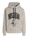 Moschino Sweatshirt With Logo Print In Grey