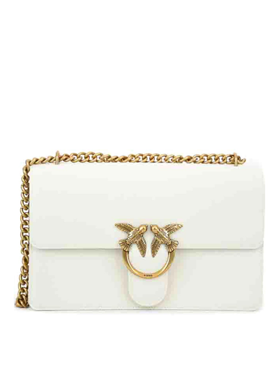 Pinko Classic Love One Simply Bag In Blanco