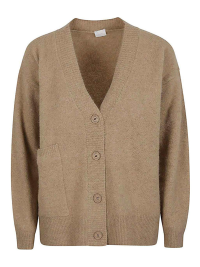 Ct Plage Wool V-necked Cardigan In Camel