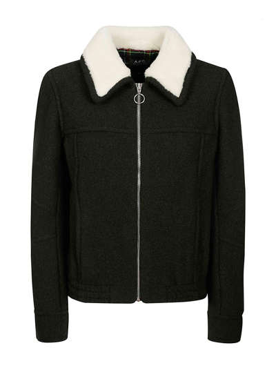 Apc Lara Jacket In Dark_green