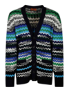 Missoni Zig-zag Knitted Wool-blend Cardigan In Multicolor