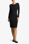 ST JOHN ST. JOHN COLLECTION SANTIAGO KNIT LONG SLEEVE SWEATER DRESS