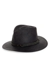 BRUNELLO CUCINELLI MONILI BAND RAFFIA HAT