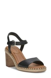Lucky Brand Jennyl Ankle Strap Espadrille Sandal In Black Milkol