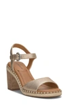 Lucky Brand Jennyl Ankle Strap Espadrille Sandal In Stardust Leather