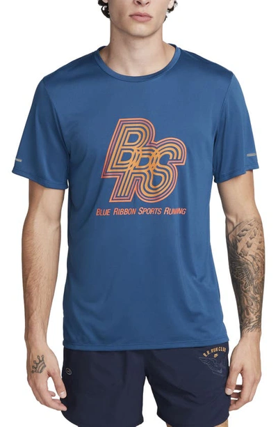 Nike Men's Running Energy Rise 365 Dri-fit Short-sleeve Running Top In Blue