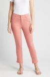 Wit & Wisdom 'ab'solution High Waist Slim Straight Ankle Pants In Dusty Papaya