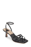 Dolce Vita Manji Ankle Strap Sandal In Midnight Patent Leather