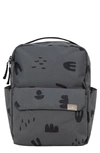 Red Rovr Mini Roo Diaper Backpack In Charcoal Doodle