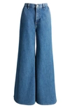 Frame The Extra Wide Leg Jeans In Ocean Drive