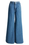 Frame Le Slim Palazzo High Rise Jeans In Crossings In Ocean Drive