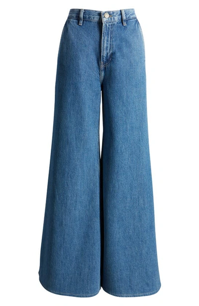 Frame The Extra Wide Leg Jeans In Ocean Drive