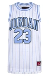 Jordan 23 Striped Jersey Big Kids Top In White