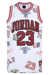 Jordan 23 Striped Jersey Big Kids Top In Grey