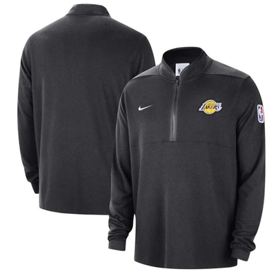 Nike Black Los Angeles Lakers Authentic Performance Half-zip Jacket