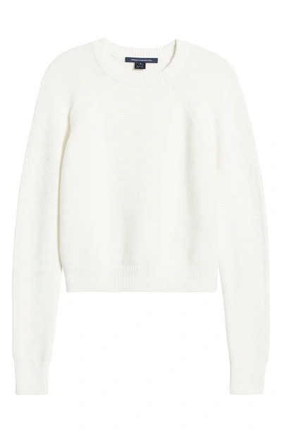 French Connection Lillie Mozart Relaxed Crewneck Jumper In Summer White