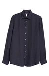 MASSIMO ALBA CANARY COTTON VOILE BUTTON-UP SHIRT