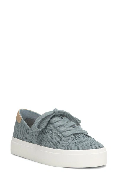 Lucky Brand Women's Talena Cutout Lace-up Sneakers In Lead Two Tone Knit