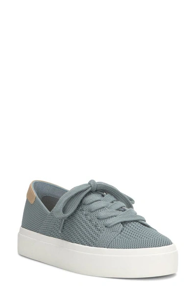 Lucky Brand Talena Womens Lace-up Knit Casual And Fashion Sneakers In Lead Two Tone Knit