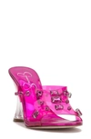 Jessica Simpson Ganisa Wedge Slide Sandal In Bright Pink