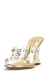 JESSICA SIMPSON GANISA WEDGE SLIDE SANDAL