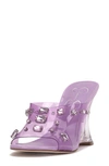 Jessica Simpson Ganisa Wedge Slide Sandal In Orchid
