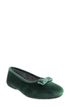 Ron White Tulip Ballet Flat In Emerald