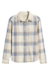 FAHERTY THE SURF ORGANIC COTTON FLANNEL BUTTON-UP SHIRT