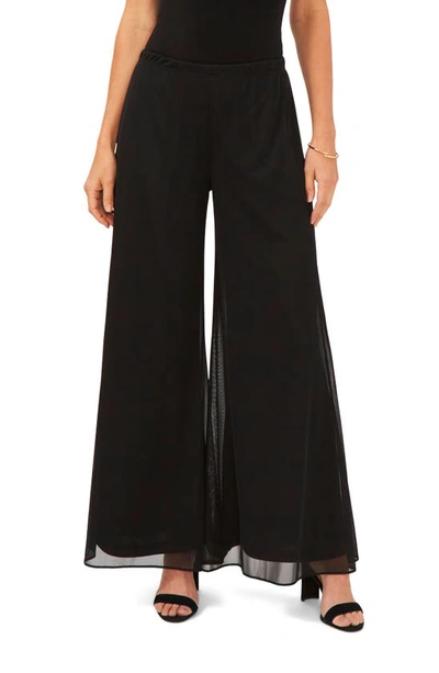Chaus Sheer Wide Leg Trousers In Black