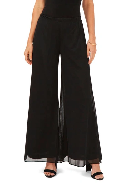 Chaus Sheer Wide Leg Pants In Black